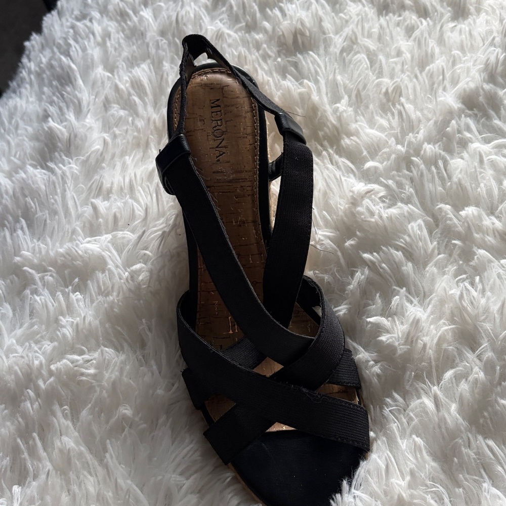 Merona Strappy Black Sandals